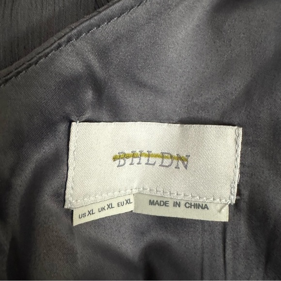 Anthropologie by BHLDN Chiffon Dress in Charcoal Gray Size XL - Picture 11 of 12